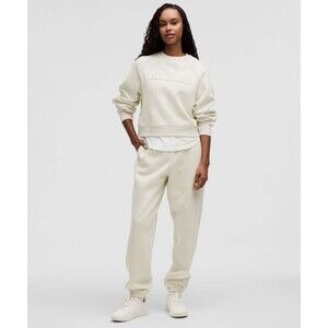 Lululemon Scuba Mid-Rise Oversized Jogger Regular IBone Ivory Size Medium W5GLNS